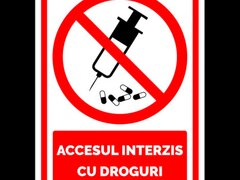 Semn pentru accesul interzis cu droguri