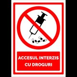 Semn pentru accesul interzis cu droguri